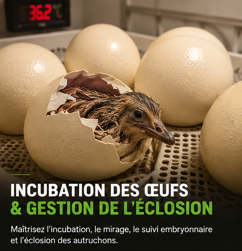 Formation sur l’incubation des œufs d’autruches